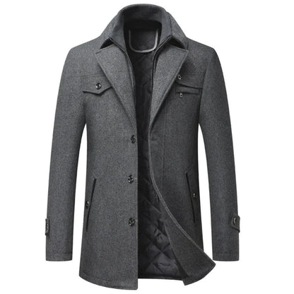 Luxury Quilted Cashmere Winter Coat