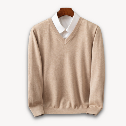 Classic Fit Men's Soft V-Neck Sweater