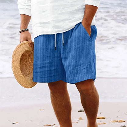 Comfortable Cotton Linen Knee Length Shorts