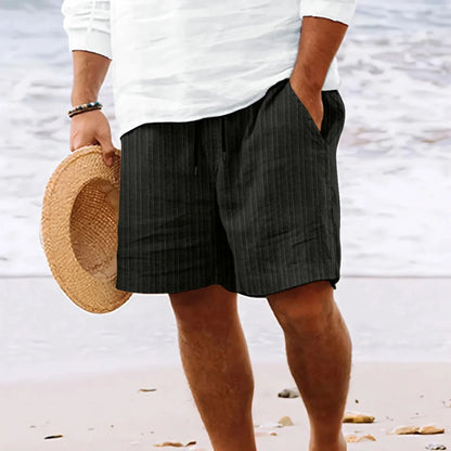 Comfortable Cotton Linen Knee Length Shorts