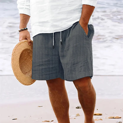 Comfortable Cotton Linen Knee Length Shorts