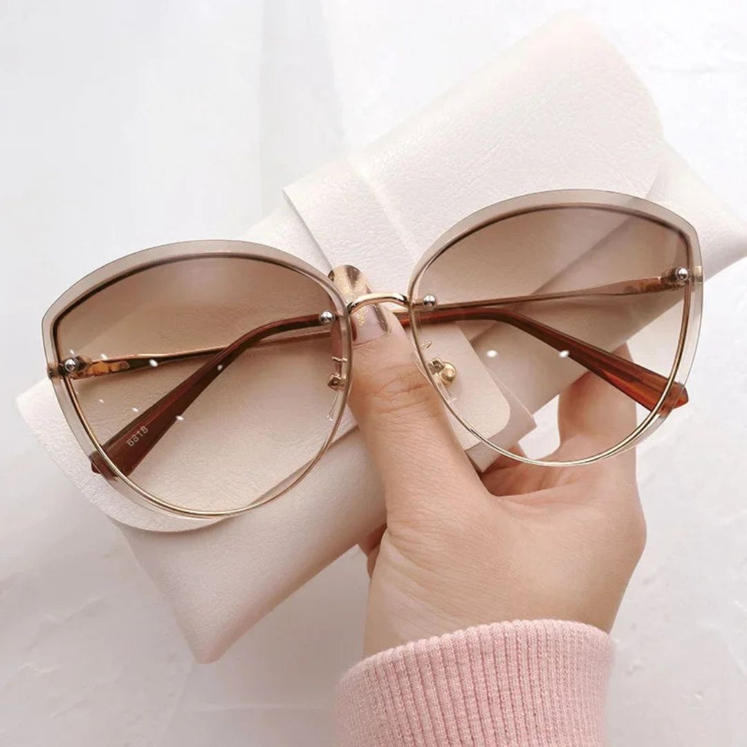 Chic Frameless Women's Cat Eye Shades - EasyApparels