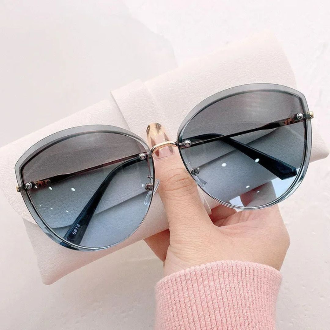 Chic Frameless Women's Cat Eye Shades