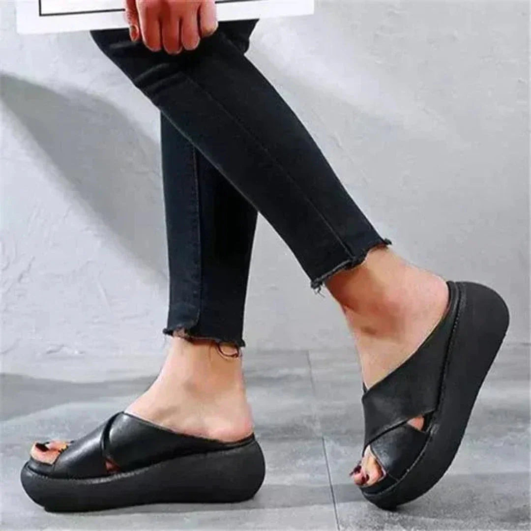 Comfortable Buckle Strap High Heel Sandals