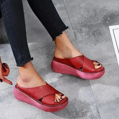 Comfortable Buckle Strap High Heel Sandals