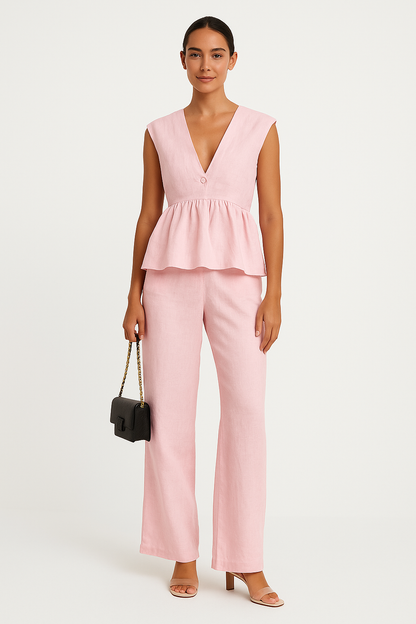 Comfortable Summer Two Piece Outfit Set - EasyApparels