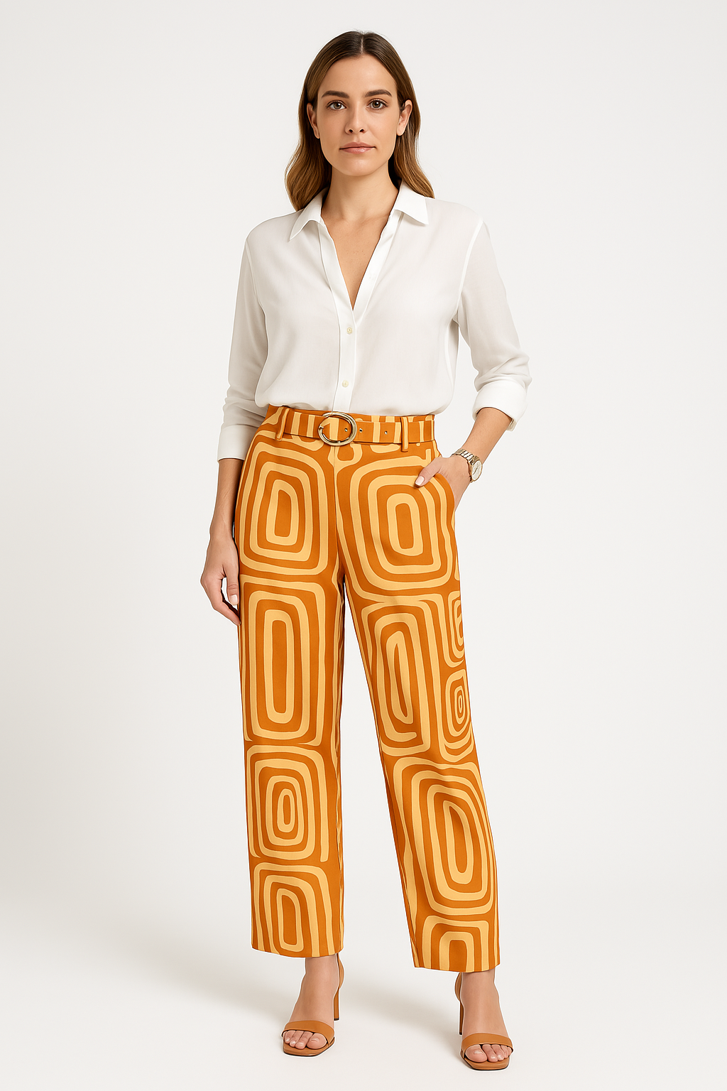 Relaxed Fit Women's Pants and Top Set