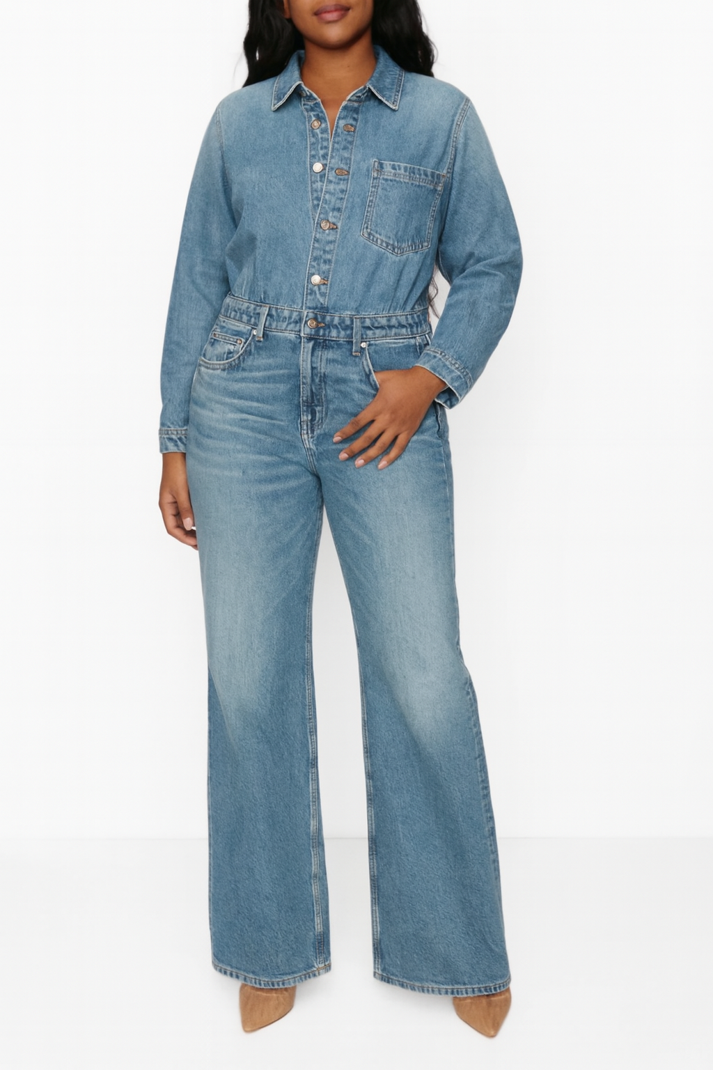 Ladies Blue Jean Romper - Vossary