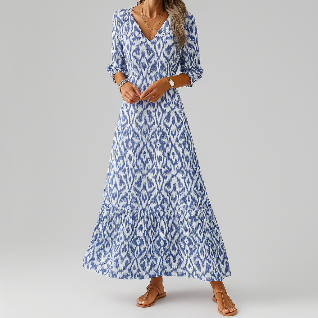 Comfortable Loose Fit Long Dress - Vossary