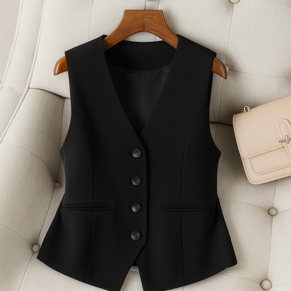Classic Ladies Waistcoat Jacket - Vossary