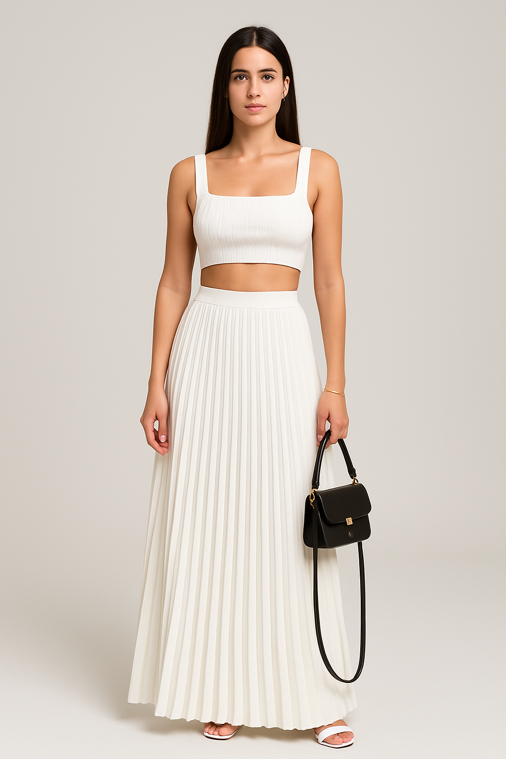 Women's Fitted Ribbed Crop Tank Top - EasyApparels