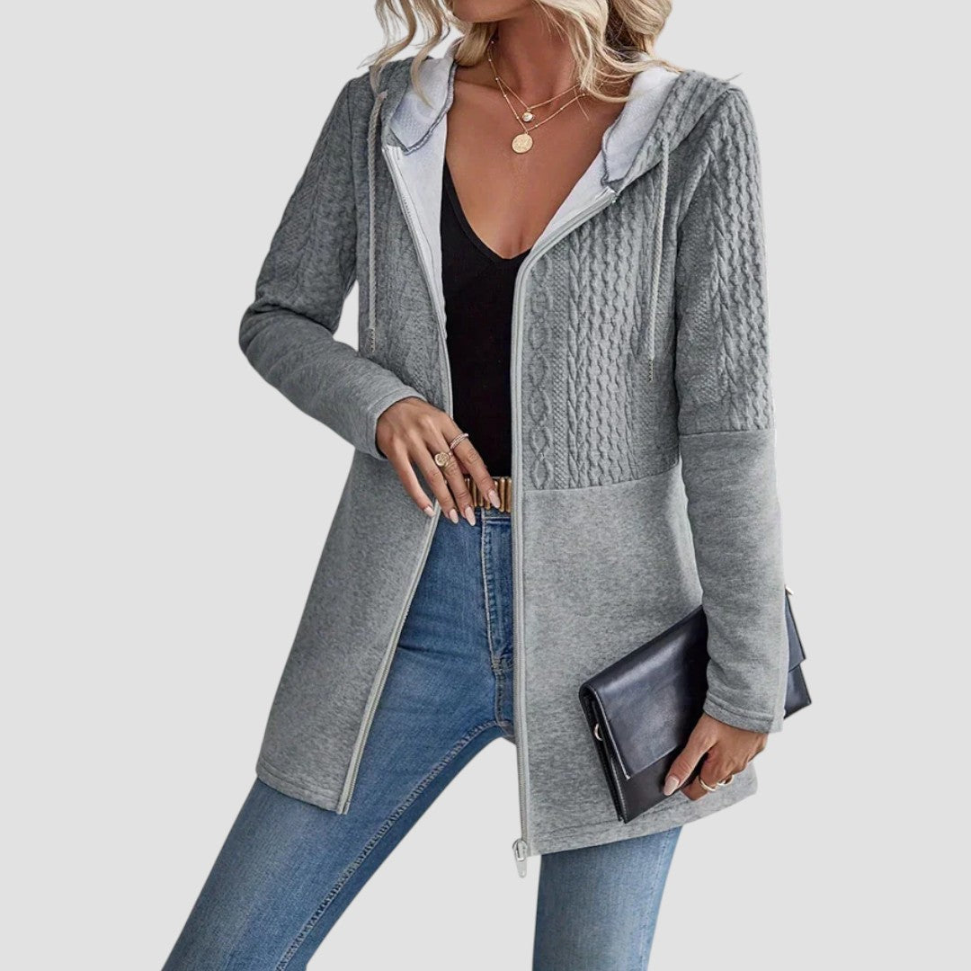 Classic Zip Up Hooded Sweatshirt - Vossary