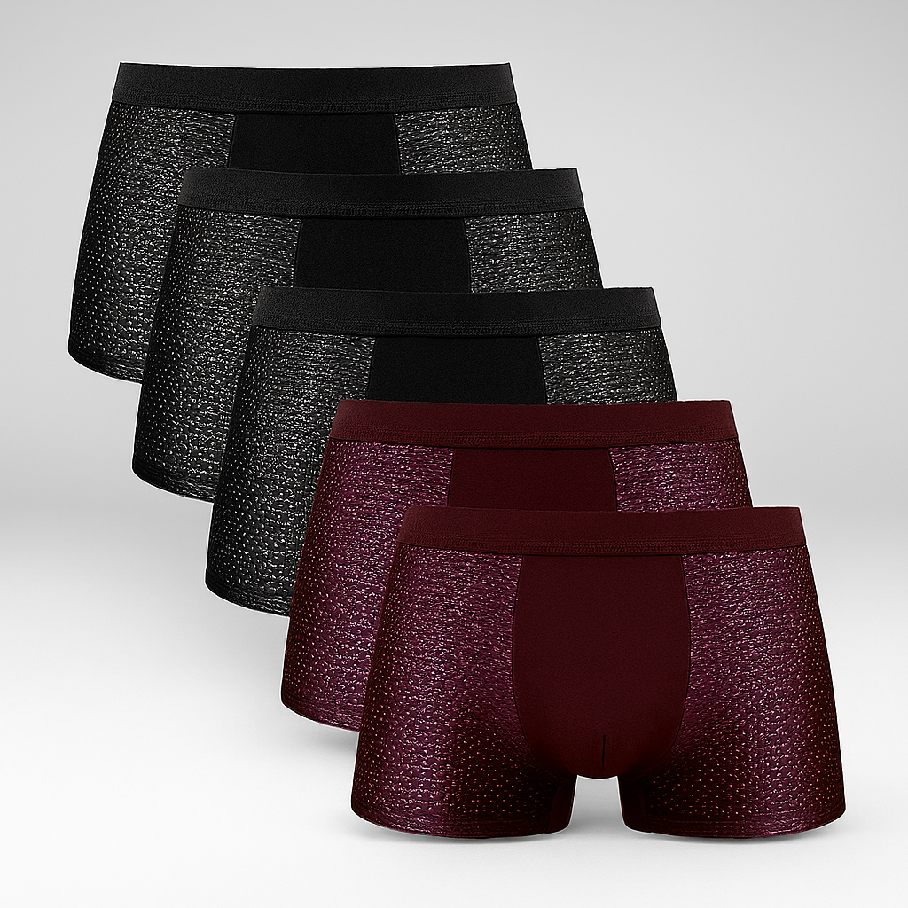 Breathable Men's Boxer Briefs 5 Pack - Vossary