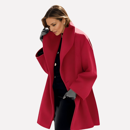 Ladies Oversized Lapel Coat