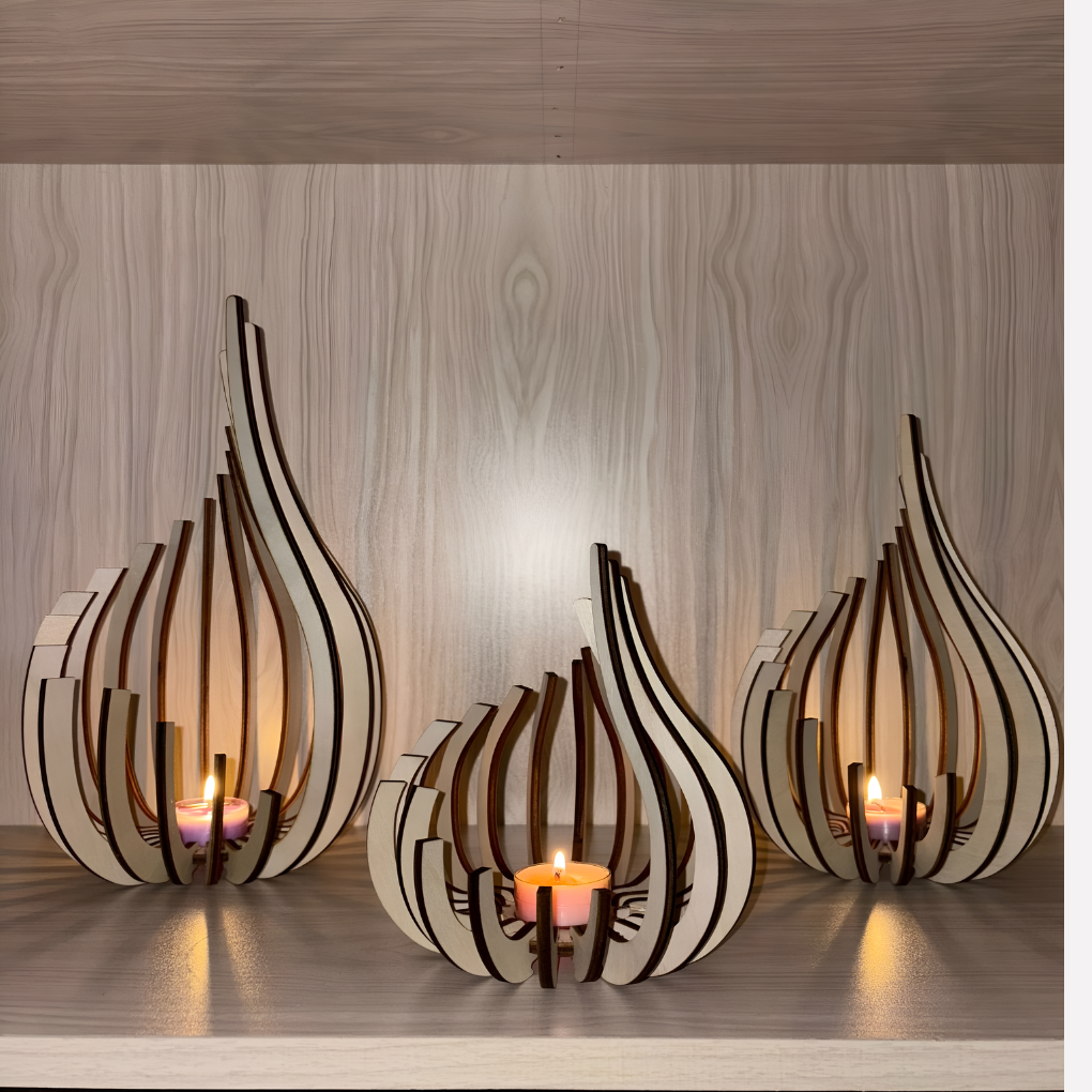 Simple Chic Metal Candle Stand - Vossary