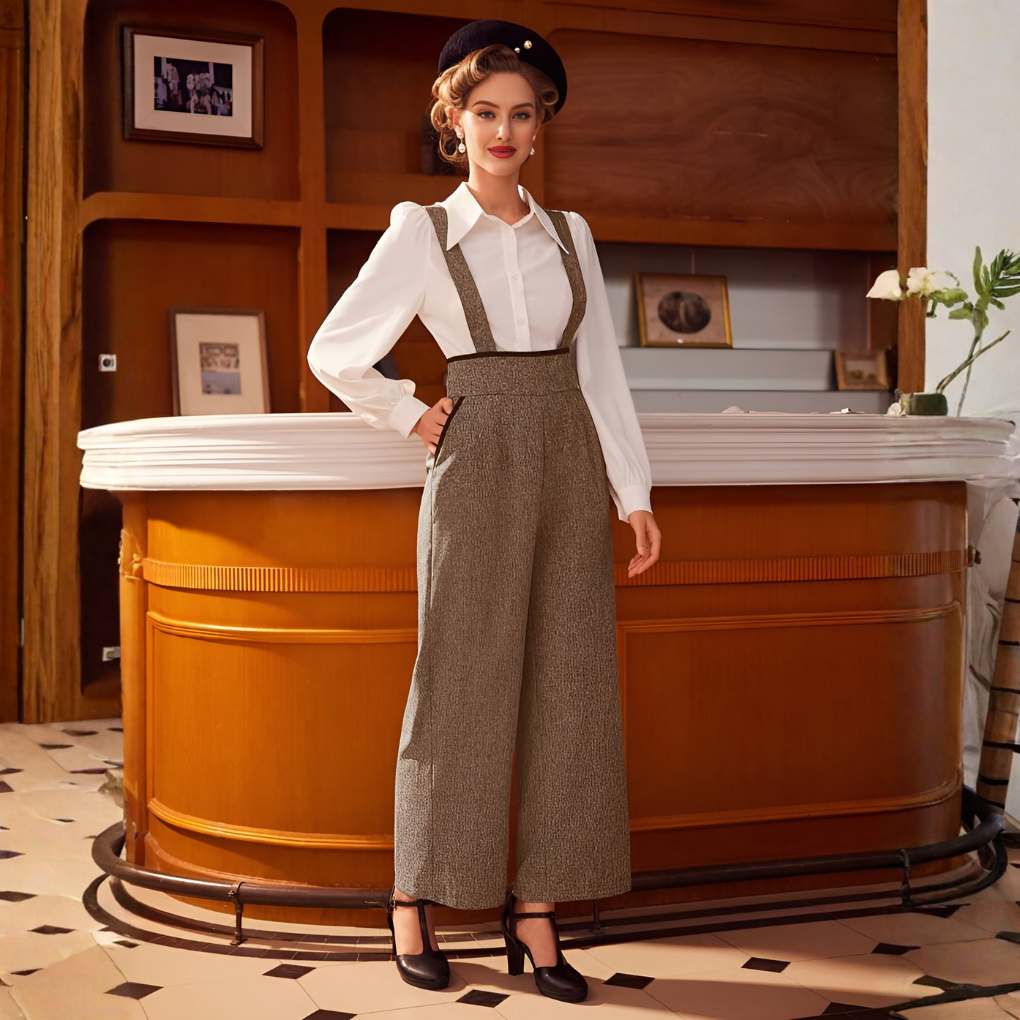 Classic Ladies' One Piece Jumpsuit - Vossary