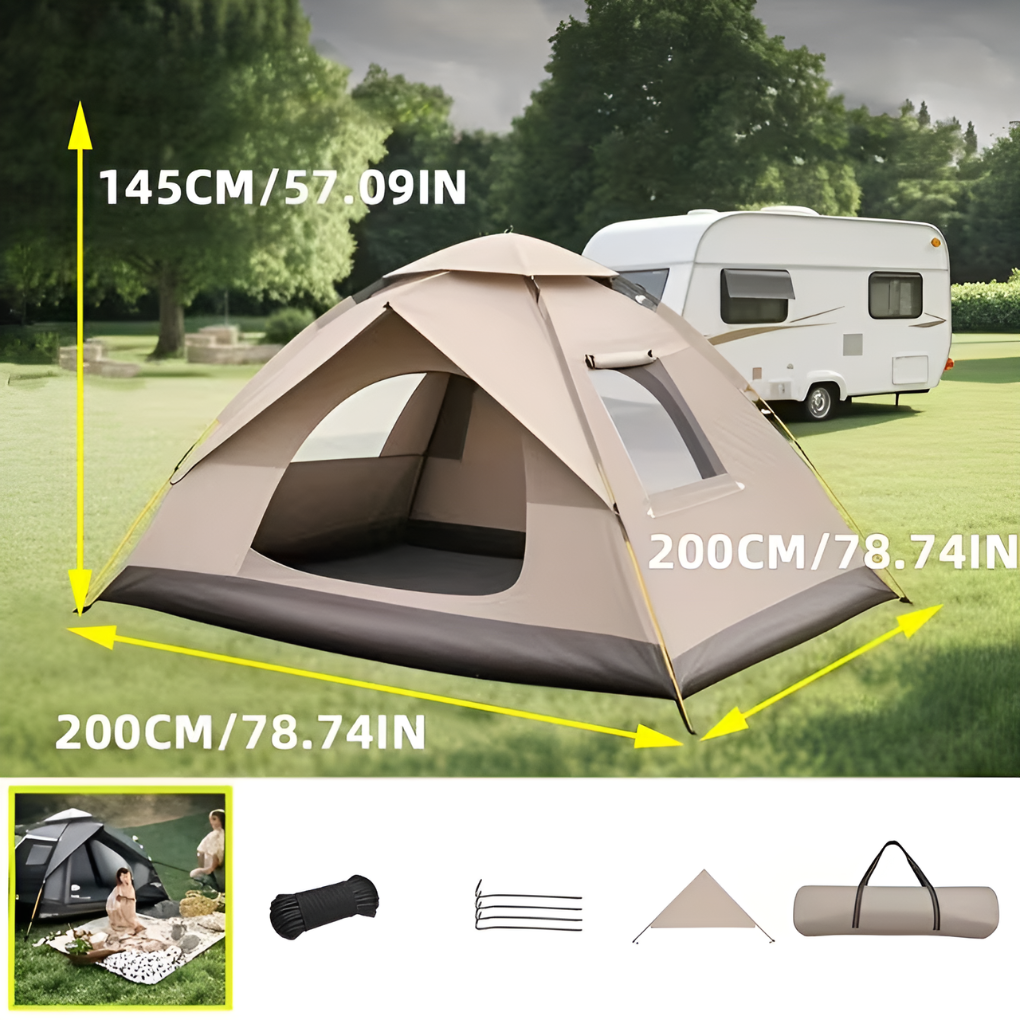 Easy Fast Pitch Waterproof Camping Tent