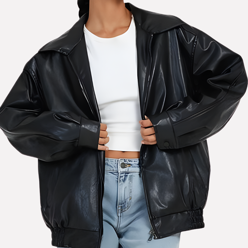 Ladies Large Fit Bomber Coat - Vossary