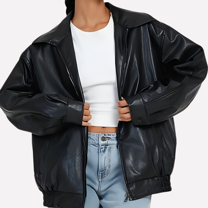 Ladies Large Fit Bomber Coat - Vossary