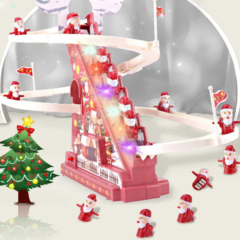 Premium Animated Climbing Santa Decorative Figure