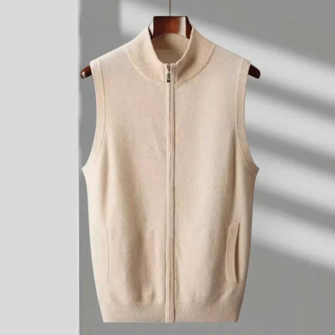 Warm Thick Zipper Knitted Vest - EasyApparels