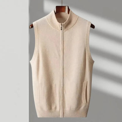 Warm Thick Zipper Knitted Vest - EasyApparels