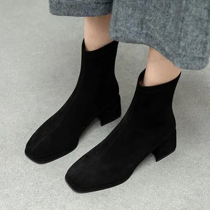 Women's Comfortable Low Heel Ankle Boots