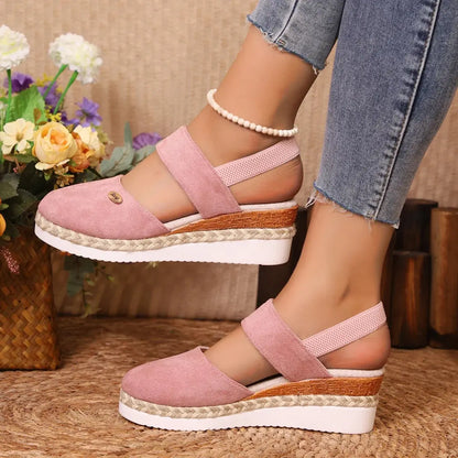 Women's Comfortable High Heel Wedge Sandals