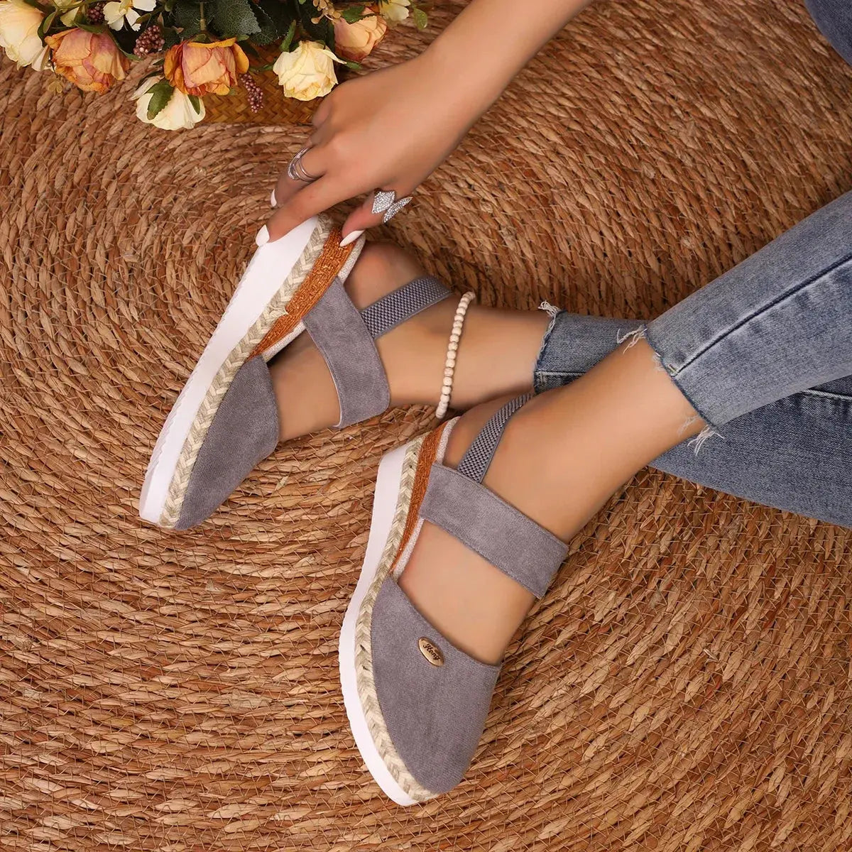 Women's Comfortable High Heel Wedge Sandals