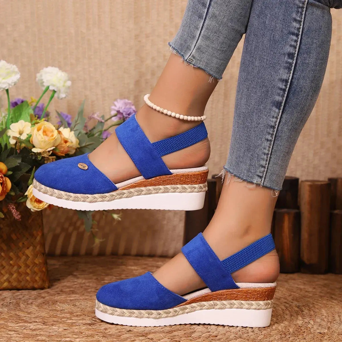 Women's Comfortable High Heel Wedge Sandals