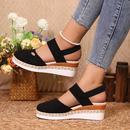 Women's Comfortable High Heel Wedge Sandals