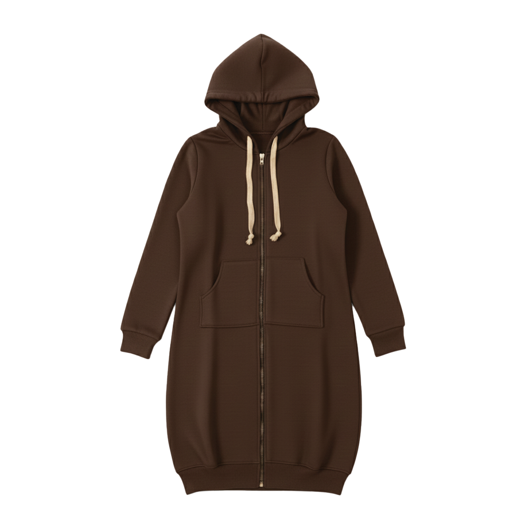 Casual Oversized Zip Up Hoodie