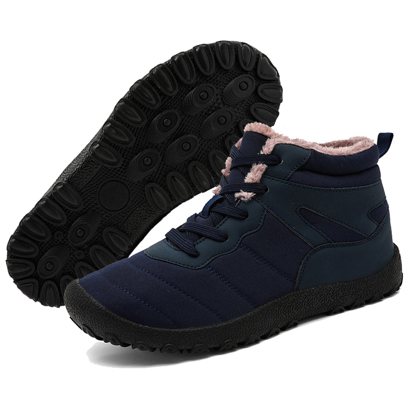 Warm Waterproof Men's Hiking Boots - Grip Sole Shoes