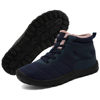 Warm Waterproof Men's Hiking Boots - Grip Sole Shoes