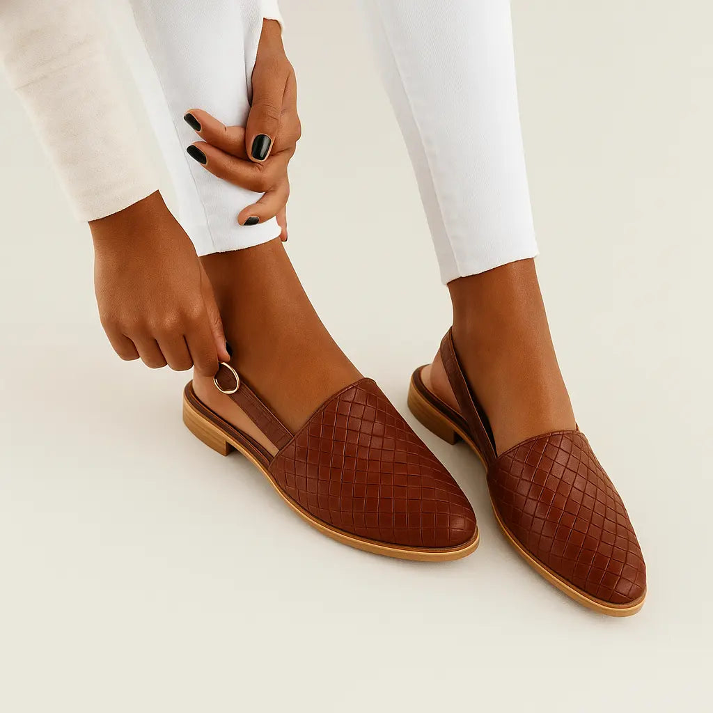 Soft Leather Daily Flat Shoes - EasyApparels