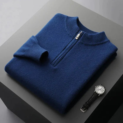 Luxury Soft Cashmere Half Zip Sweater