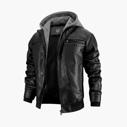 Men's Zip Up Hoodie with Fleece Lining and Elastic Cuffs - Vossary
