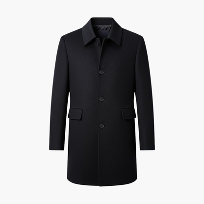 Classic Fit Men's Button Front Coat - Vossary