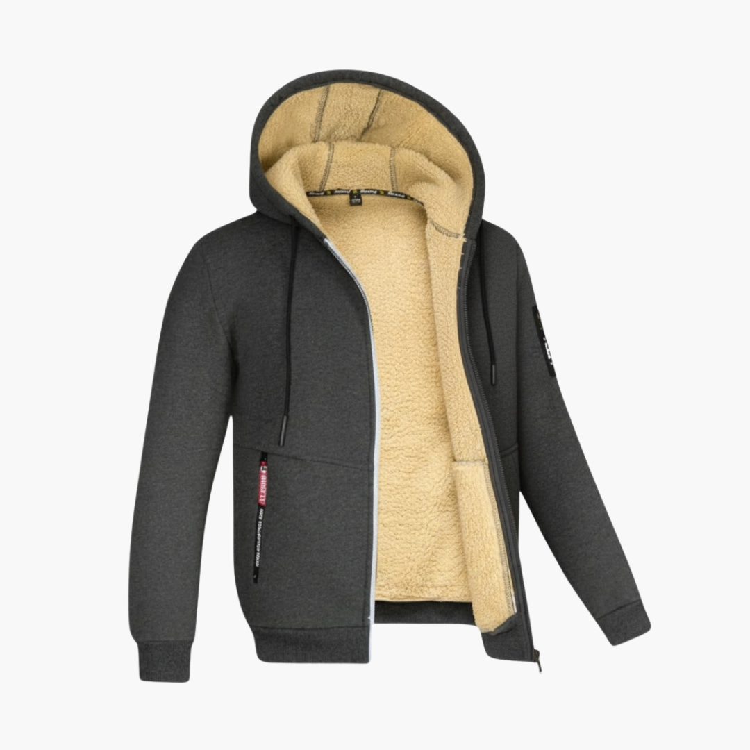 Waterproof Zip Up Hoodie Jacket for Men - Vossary