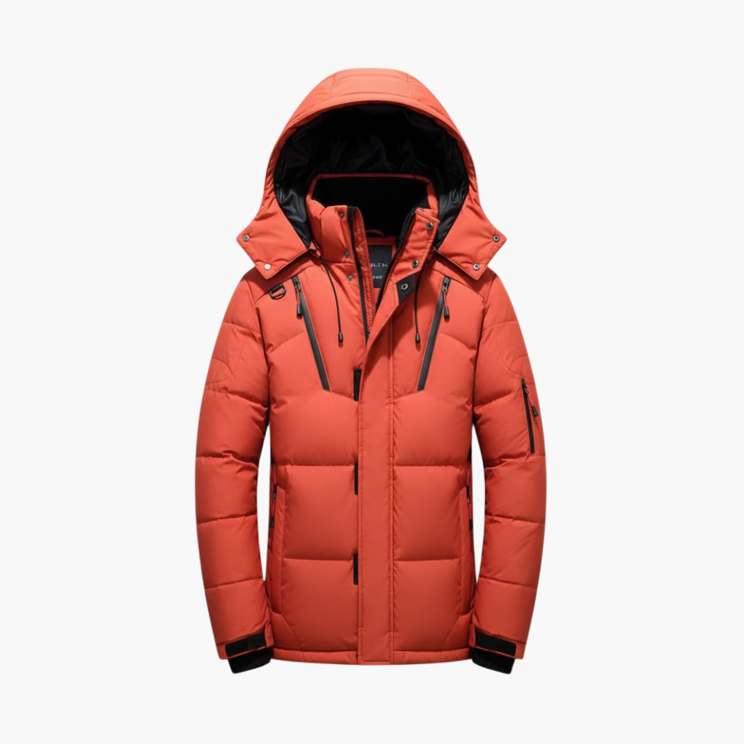 Warm Waterproof Men's Zip Up Coat - Vossary