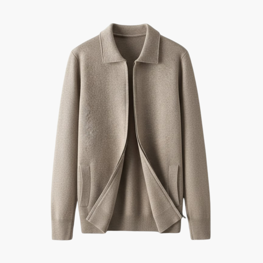 Men's Classic Button Front Cardigan Sweater - Vossary