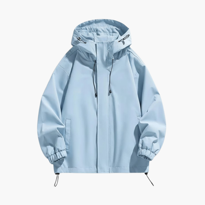 Waterproof Hoodie Jacket for Men with Zip Closure - Vossary