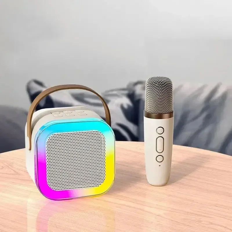 Compact Wireless Karaoke System with Microphones