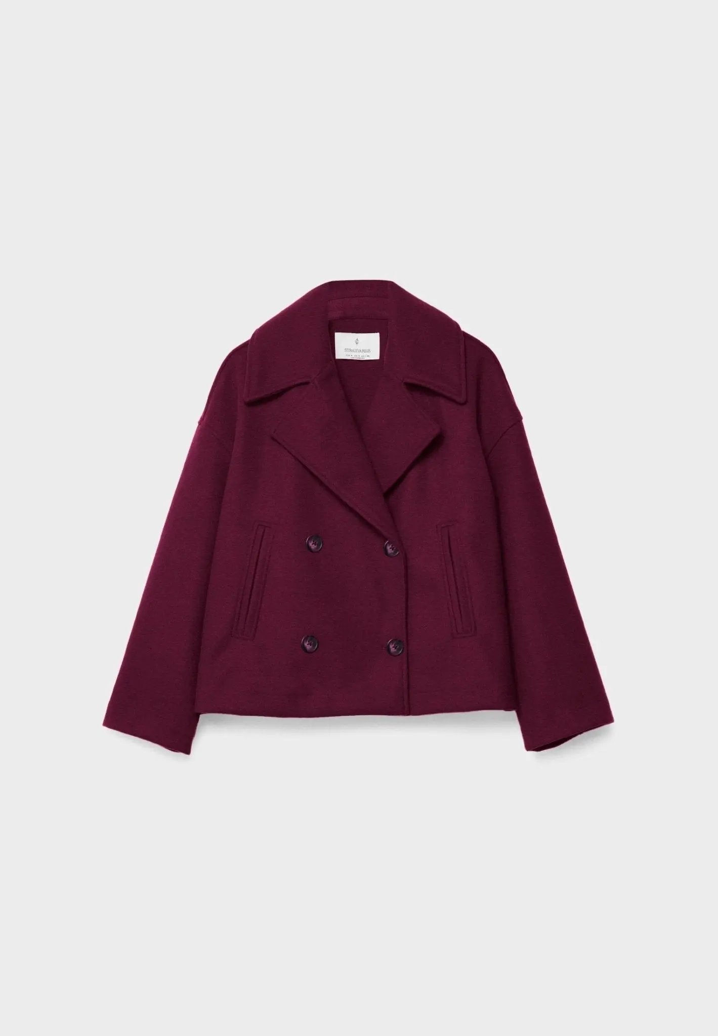 Warm Short Double Breasted Women's Coat