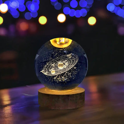 Colorful Glow Globe Night Light Lamp for Bedroom