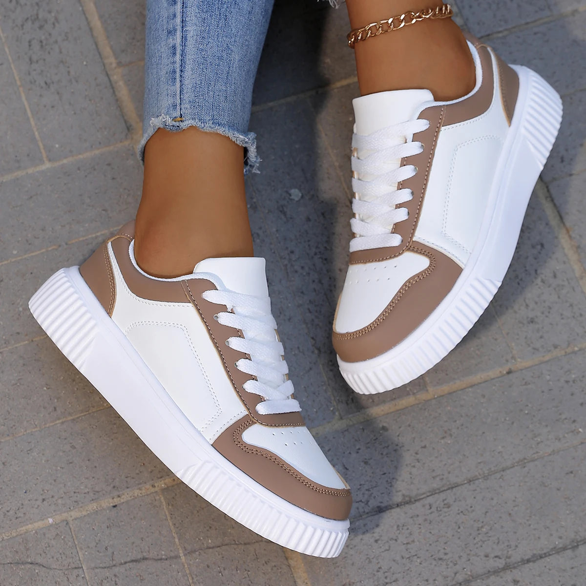 Comfy Women's Sneakers with Good Grip and Soft Insoles