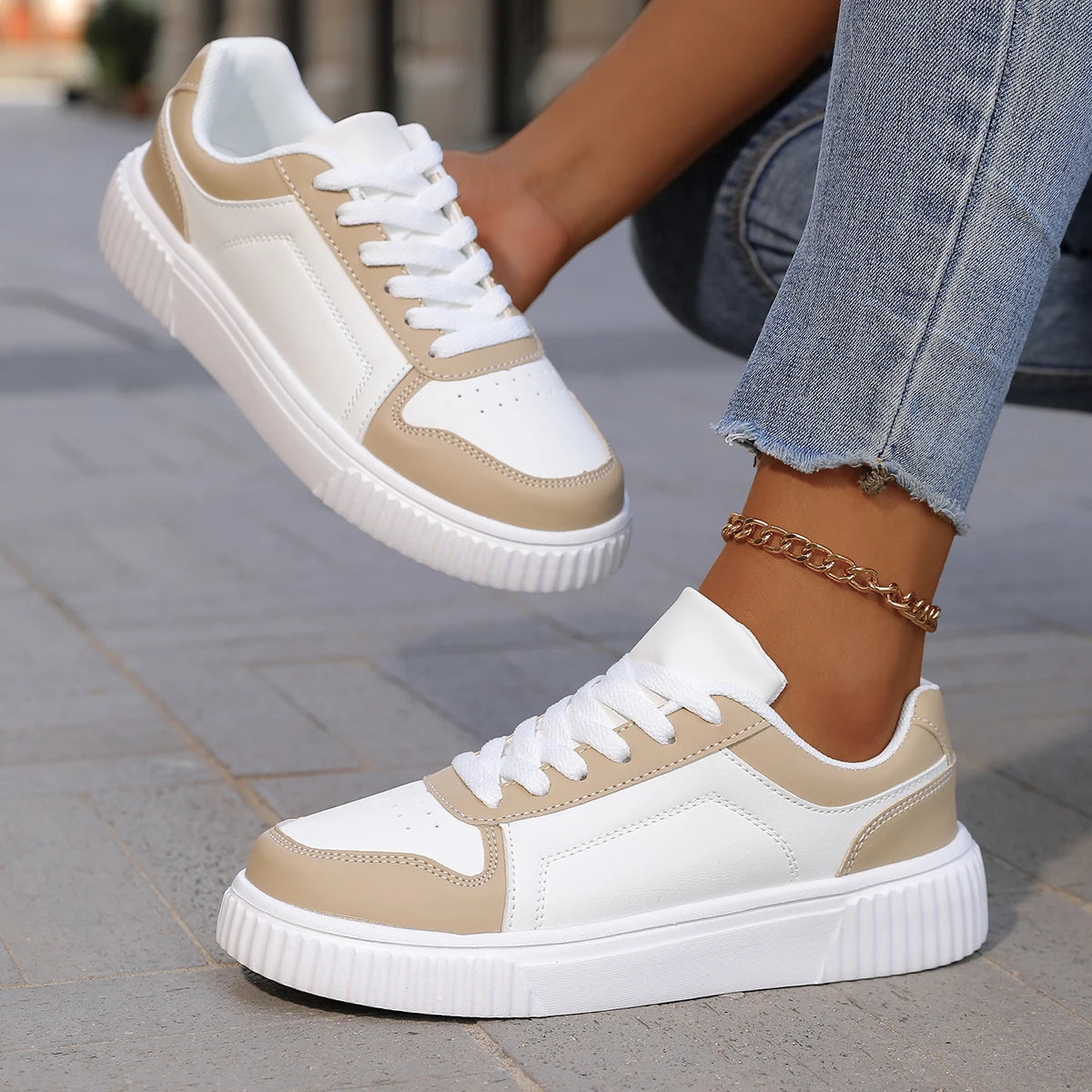 Comfy Women's Sneakers with Good Grip and Soft Insoles