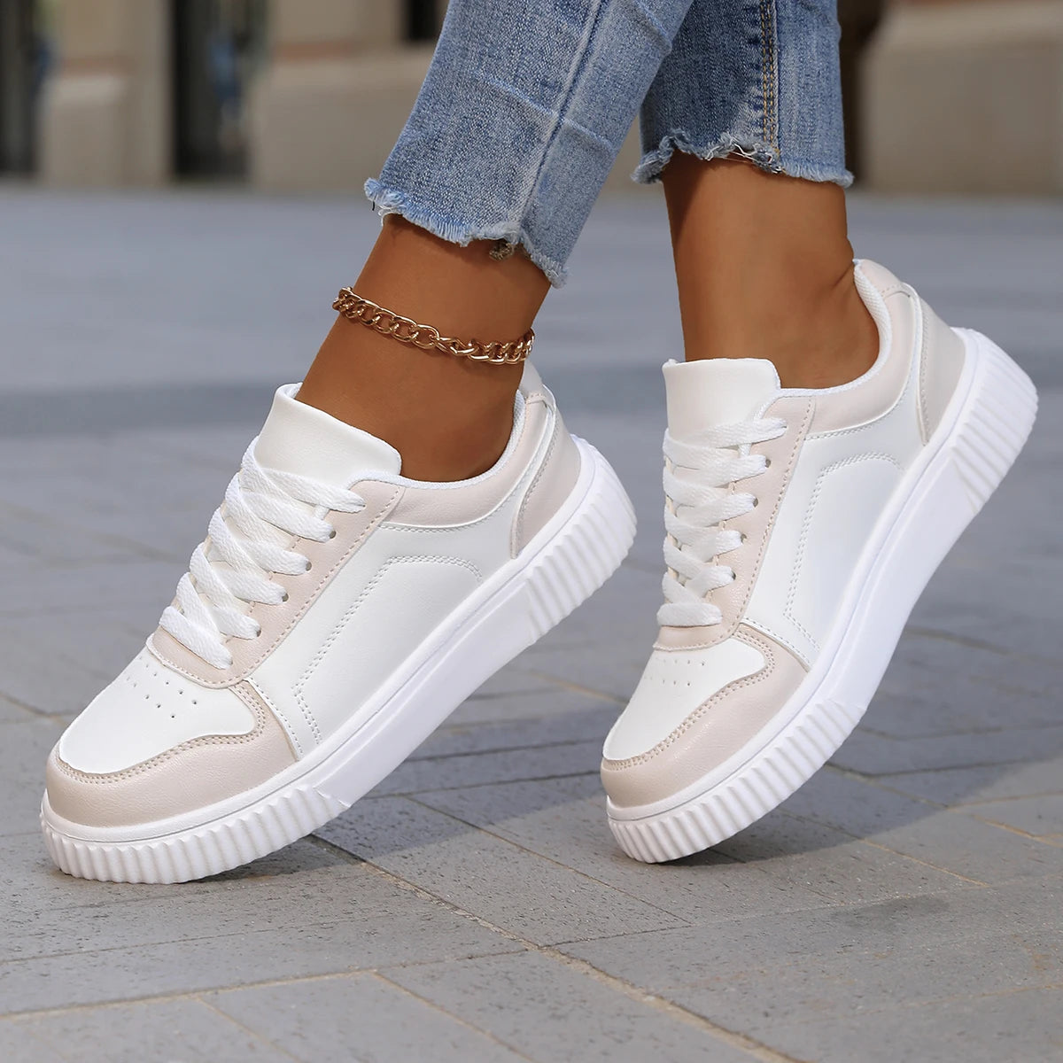 Comfy Women's Sneakers with Good Grip and Soft Insoles