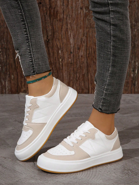 Soft White Women's Sneakers - Comfortable Athletic Shoes - Luxicro