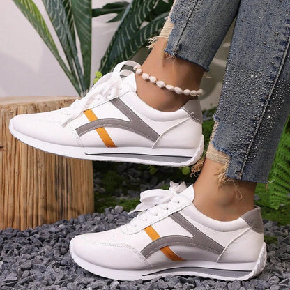 Soft White Trainer Shoes for Women - Luxicro